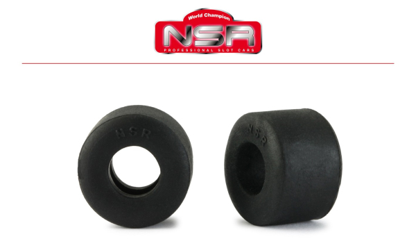 NSR, Reifen Slicks , Ø18,5x13mm, 4 Stk. Racing 5287Z ZERO GRAINING Für Formula 86/89 Cars